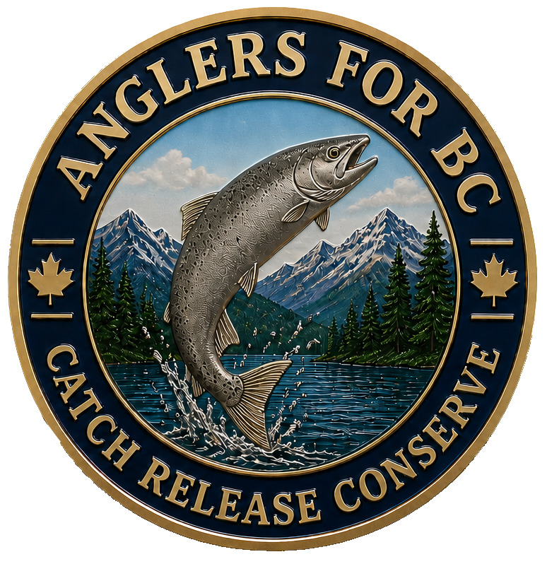 Anglers for BC and the Pacific Salmon Slam challenge coin